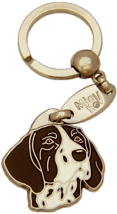 Braco alemão de pelo curto branco e marrom - pet ID tag, dog ID tags, pet tags, personalized pet tags MjavHov - engraved pet tags online
